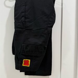 Empyre boys Sz 27 Black Cargo Pants w/ Logo, hardly worn! Adjustable waist.